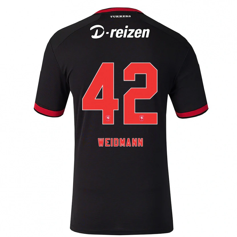 Danxen Damen Daouda Weidmann #42 Rot Weiß Schwarz Auswärtstrikot Trikot 2026/27 T-Shirt