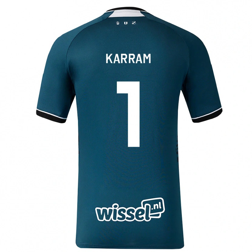 Danxen Damen Faris Karram #1 Dunkelschiefergrau Weiß Auswärtstrikot Trikot 2026/27 T-Shirt