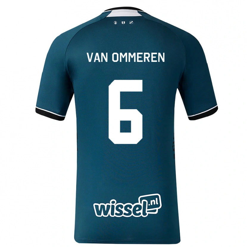 Danxen Damen Jaygo Van Ommeren #6 Dunkelschiefergrau Weiß Auswärtstrikot Trikot 2026/27 T-Shirt