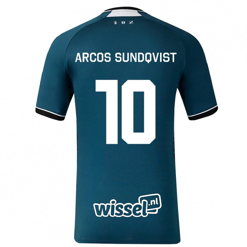 Danxen Damen Gustav Arcos Sundqvist #10 Dunkelschiefergrau Weiß Auswärtstrikot Trikot 2026/27 T-Shirt