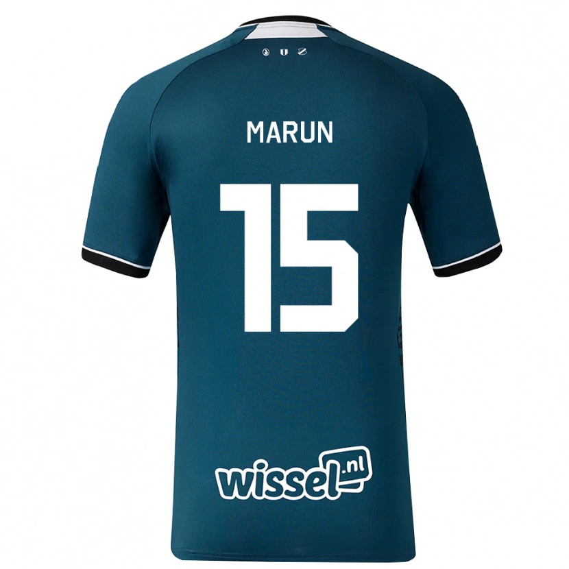 Danxen Damen Pedro Marun #15 Dunkelschiefergrau Weiß Auswärtstrikot Trikot 2026/27 T-Shirt