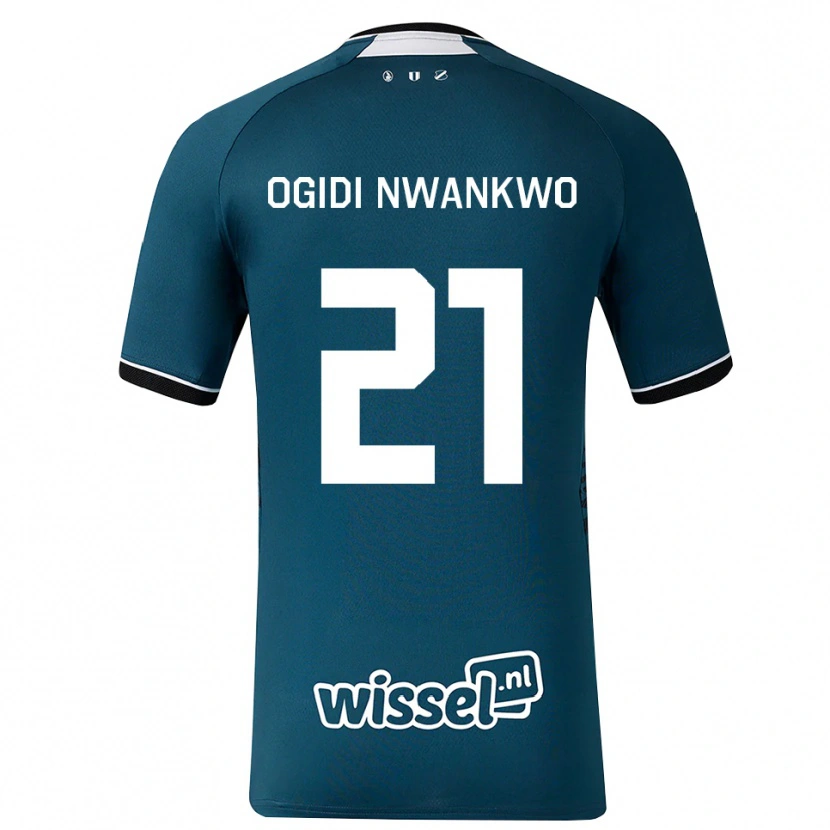 Danxen Damen Neville Ogidi Nwankwo #21 Dunkelschiefergrau Weiß Auswärtstrikot Trikot 2026/27 T-Shirt
