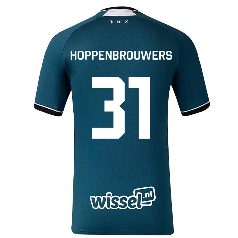 Danxen Damen Mike Hoppenbrouwers #31 Dunkelschiefergrau Weiß Auswärtstrikot Trikot 2026/27 T-Shirt