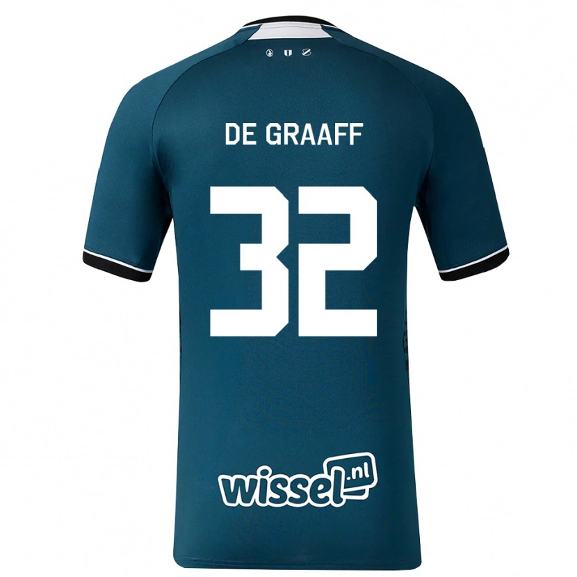 Danxen Damen Tom De Graaff #32 Dunkelschiefergrau Weiß Auswärtstrikot Trikot 2026/27 T-Shirt