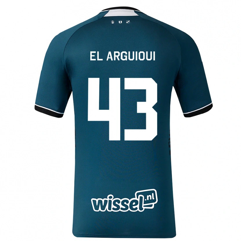 Danxen Damen Rafik El Arguioui #43 Dunkelschiefergrau Weiß Auswärtstrikot Trikot 2026/27 T-Shirt