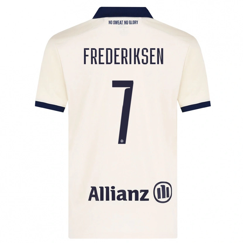 Danxen Damen Rebekka Frederiksen #7 Beige Schwarz Auswärtstrikot Trikot 2026/27 T-Shirt