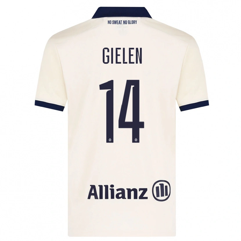 Danxen Damen Sterre Gielen #14 Beige Schwarz Auswärtstrikot Trikot 2026/27 T-Shirt