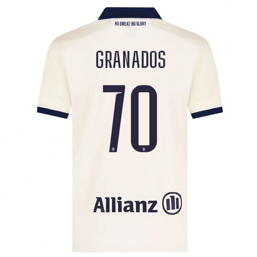 Danxen Damen Alejandro Granados #70 Beige Schwarz Auswärtstrikot Trikot 2026/27 T-Shirt