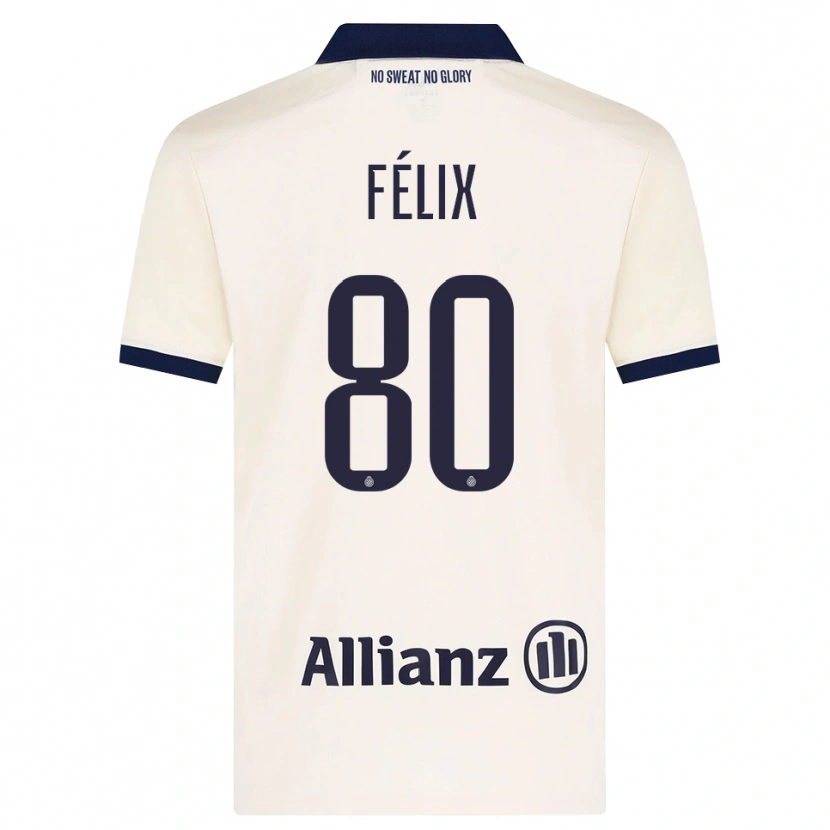 Danxen Damen Félix Lemaréchal #80 Beige Schwarz Auswärtstrikot Trikot 2026/27 T-Shirt