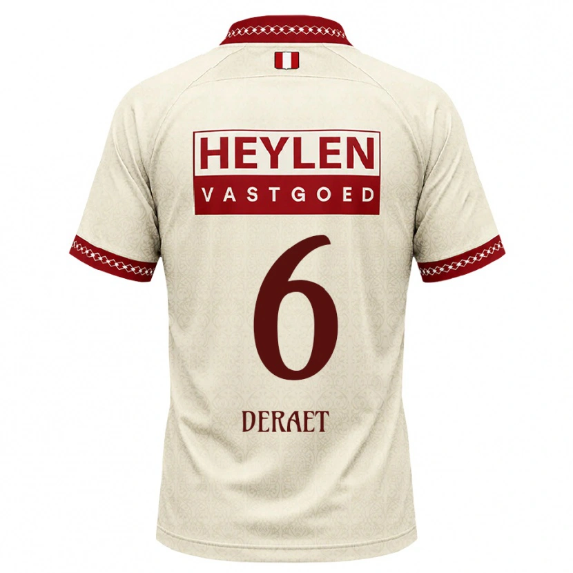 Danxen Damen Xavi Deraet #6 Beige Rot Auswärtstrikot Trikot 2026/27 T-Shirt