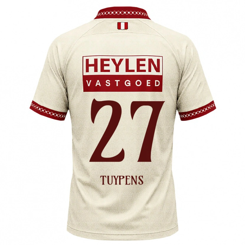 Danxen Damen Eran Tuypens #27 Beige Rot Auswärtstrikot Trikot 2026/27 T-Shirt
