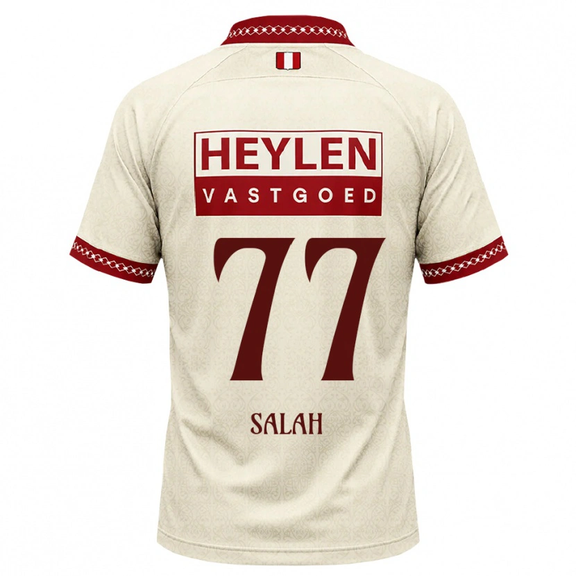 Danxen Damen Ibrahim Salah #77 Beige Rot Auswärtstrikot Trikot 2026/27 T-Shirt