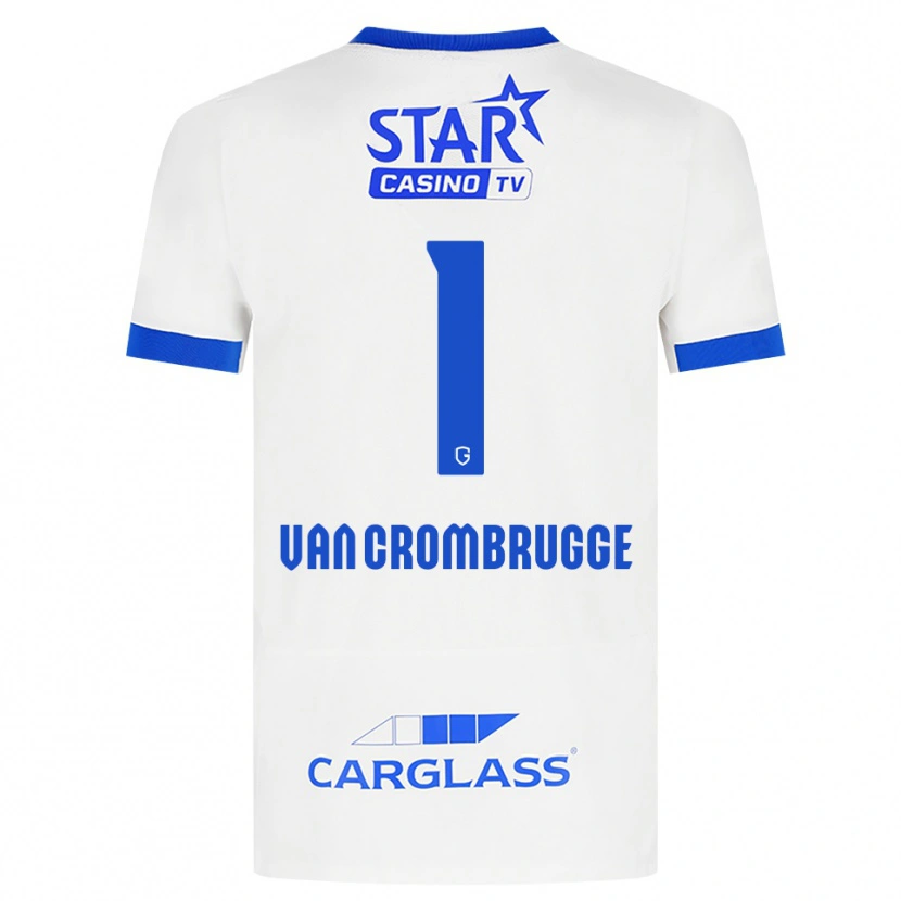 Danxen Damen Hendrik Van Crombrugge #1 Weiß Blau Auswärtstrikot Trikot 2026/27 T-Shirt