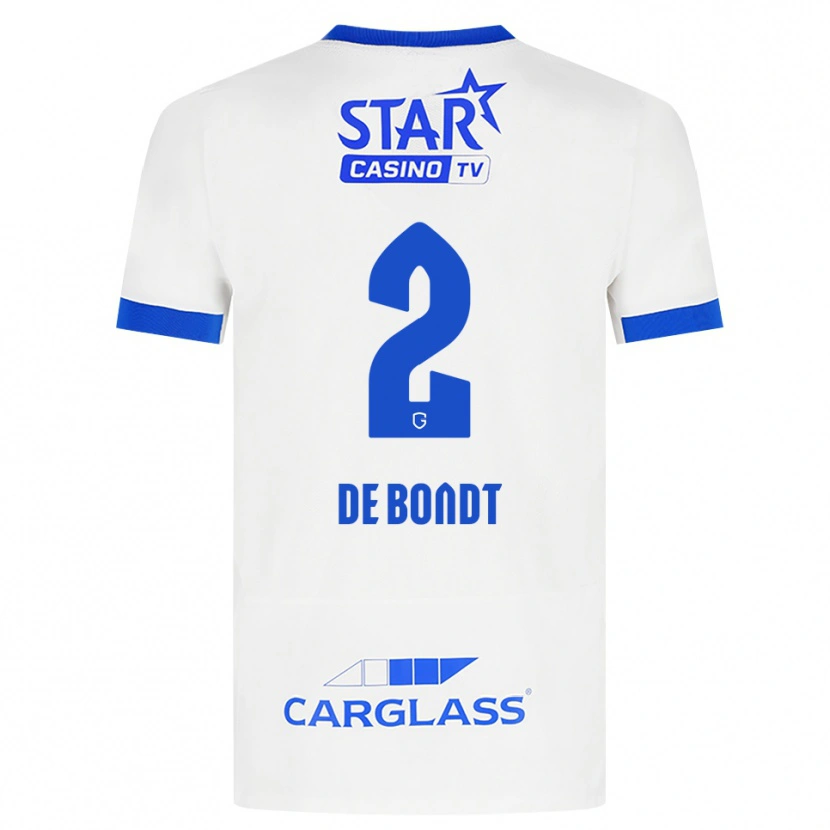 Danxen Damen Marith De Bondt #2 Weiß Blau Auswärtstrikot Trikot 2026/27 T-Shirt