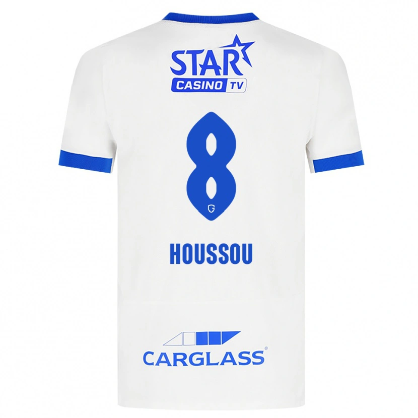 Danxen Damen Josué Houssou #8 Weiß Blau Auswärtstrikot Trikot 2026/27 T-Shirt