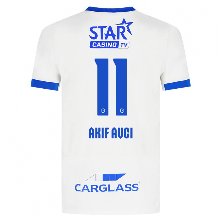 Danxen Damen Muhammed Akif Avcı #11 Weiß Blau Auswärtstrikot Trikot 2026/27 T-Shirt