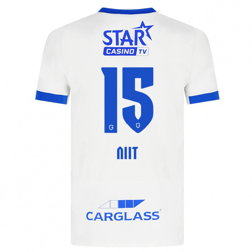Danxen Damen Eva-Maria Niit #15 Weiß Blau Auswärtstrikot Trikot 2026/27 T-Shirt