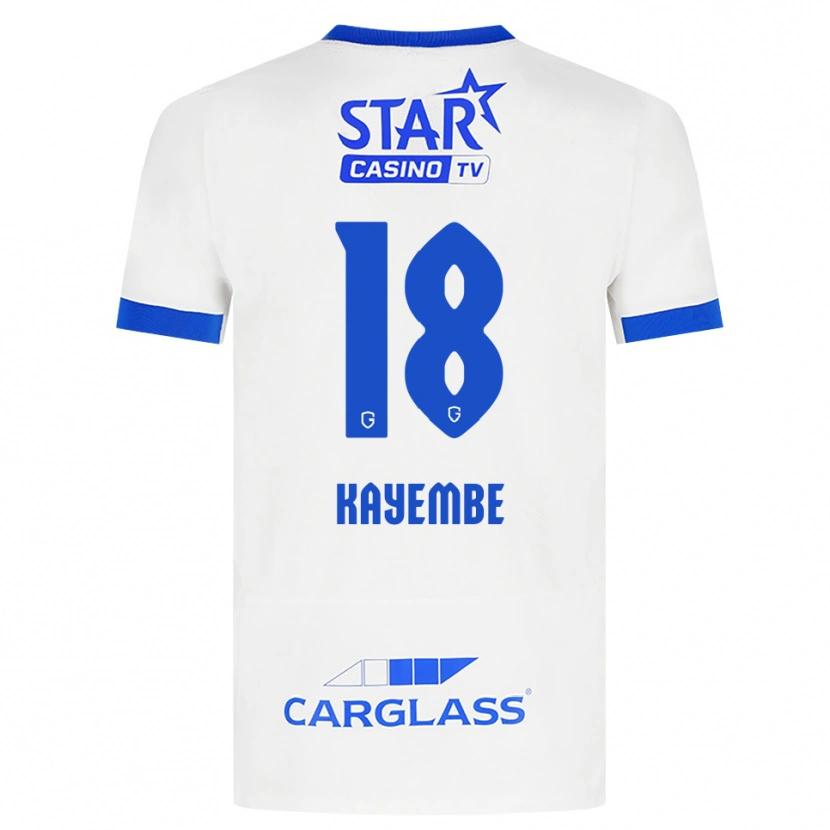 Danxen Damen Joris Kayembe #18 Weiß Blau Auswärtstrikot Trikot 2026/27 T-Shirt