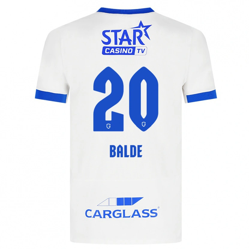 Danxen Damen Thierno Balde #20 Weiß Blau Auswärtstrikot Trikot 2026/27 T-Shirt