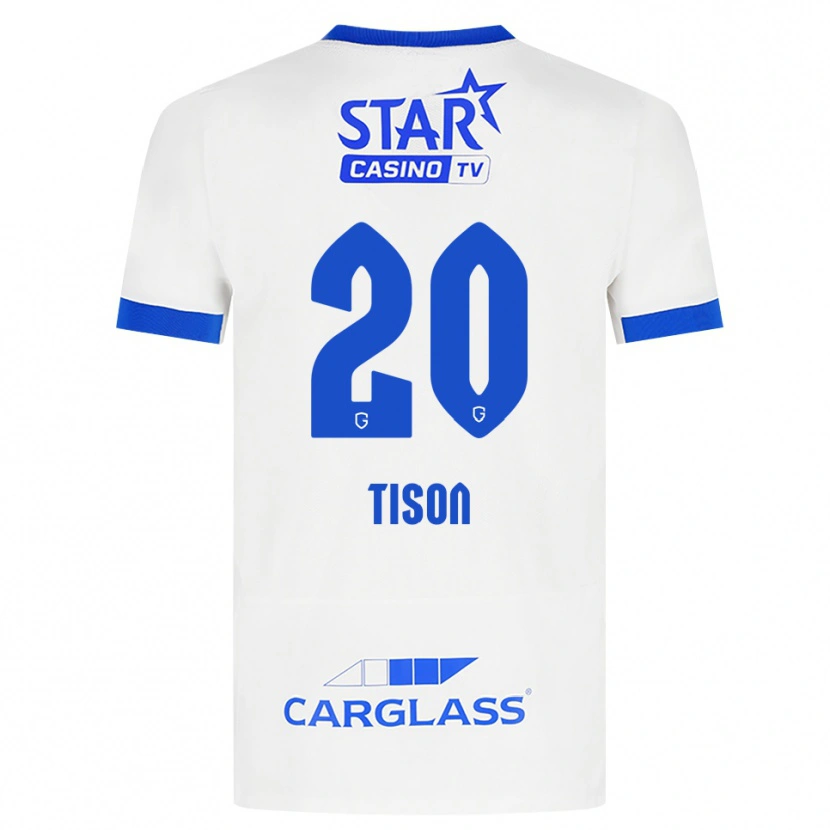 Danxen Damen Charlotte Tison #20 Weiß Blau Auswärtstrikot Trikot 2026/27 T-Shirt