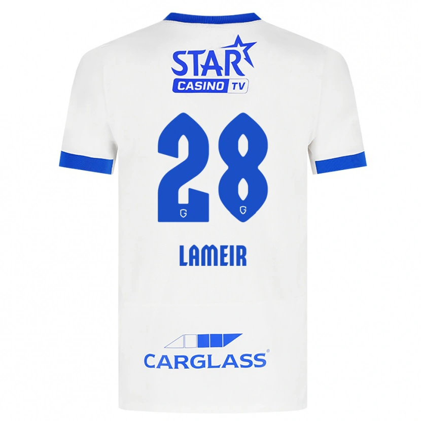 Danxen Damen Tess Lameir #28 Weiß Blau Auswärtstrikot Trikot 2026/27 T-Shirt