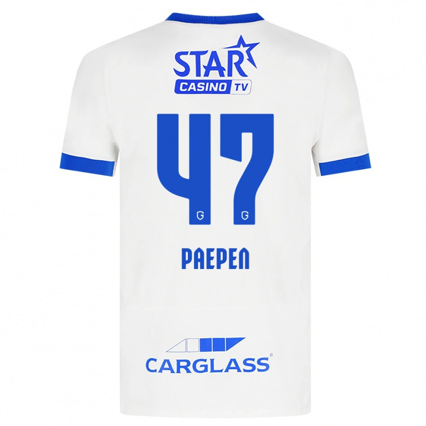 Danxen Damen Sam Paepen #47 Weiß Blau Auswärtstrikot Trikot 2026/27 T-Shirt