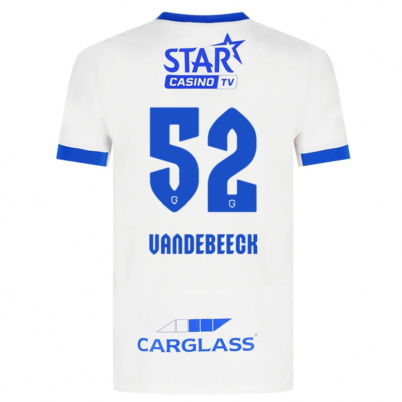 Danxen Damen Emmely Vandebeeck #52 Weiß Blau Auswärtstrikot Trikot 2026/27 T-Shirt