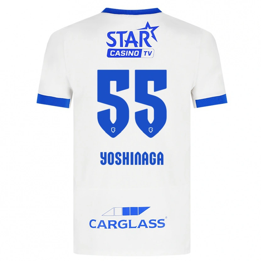 Danxen Damen Yumeki Yoshinaga #55 Weiß Blau Auswärtstrikot Trikot 2026/27 T-Shirt