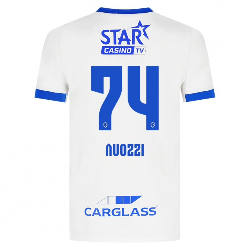 Danxen Damen Cédric Nuozzi #74 Weiß Blau Auswärtstrikot Trikot 2026/27 T-Shirt