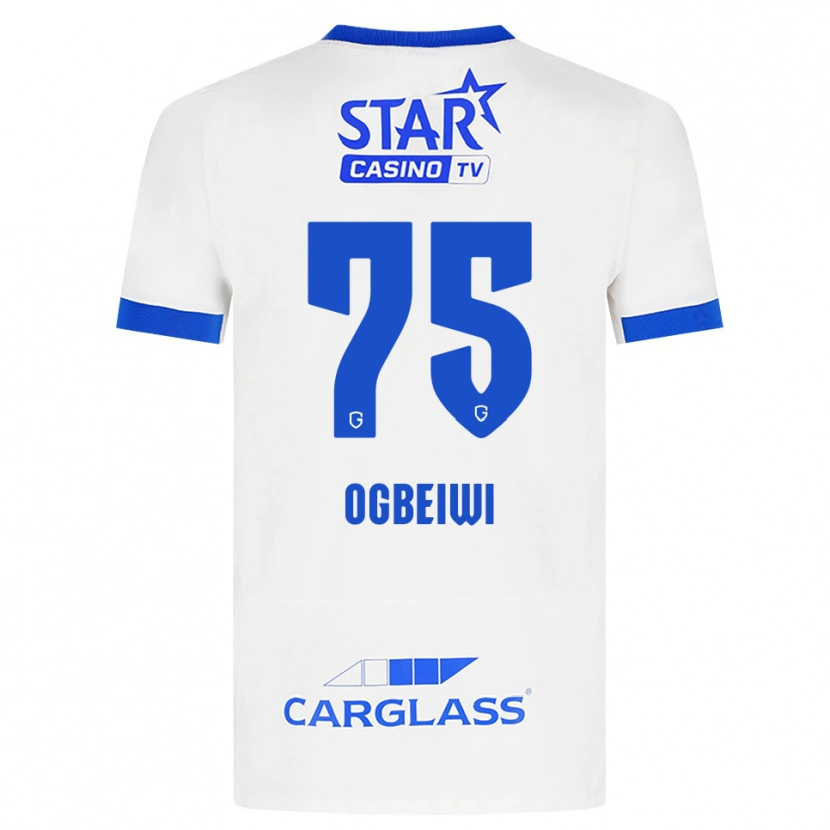 Danxen Damen Precious Ogbeiwi #75 Weiß Blau Auswärtstrikot Trikot 2026/27 T-Shirt