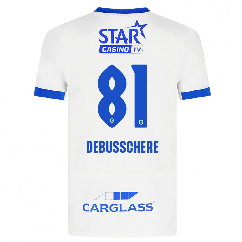 Danxen Damen Vic Debusschere #81 Weiß Blau Auswärtstrikot Trikot 2026/27 T-Shirt