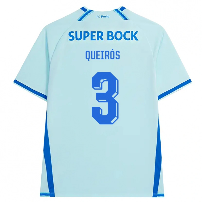 Danxen Damen Mariana Queirós #3 Hellcyan Blau Ausweichtrikot Trikot 2026/27 T-Shirt