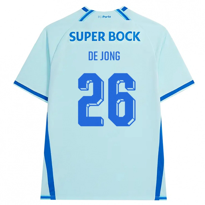 Danxen Damen Luuk De Jong #26 Hellcyan Blau Ausweichtrikot Trikot 2026/27 T-Shirt