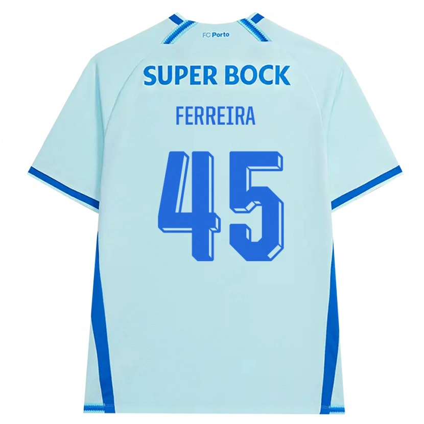 Danxen Damen Tiago Ferreira #45 Hellcyan Blau Ausweichtrikot Trikot 2026/27 T-Shirt