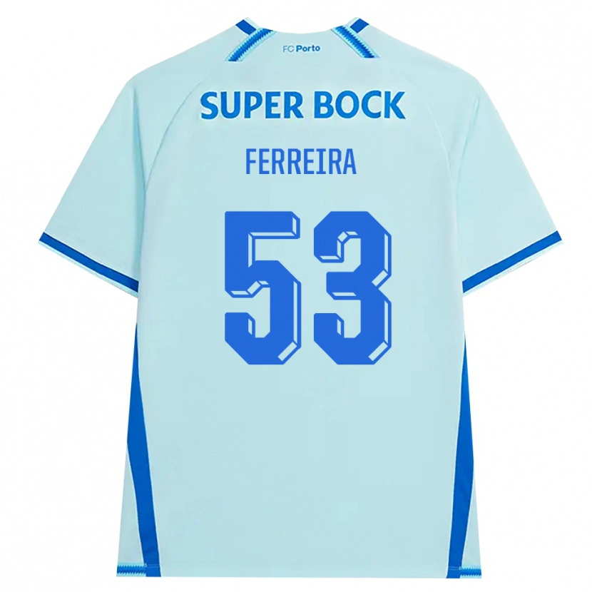 Danxen Damen Eduardo Ferreira #53 Hellcyan Blau Ausweichtrikot Trikot 2026/27 T-Shirt
