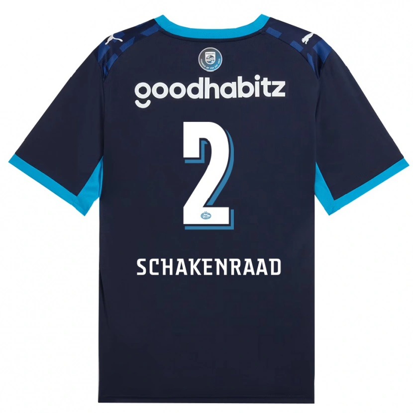 Danxen Damen Loek Schakenraad #2 Himmelblau Königlichblau Ausweichtrikot Trikot 2026/27 T-Shirt