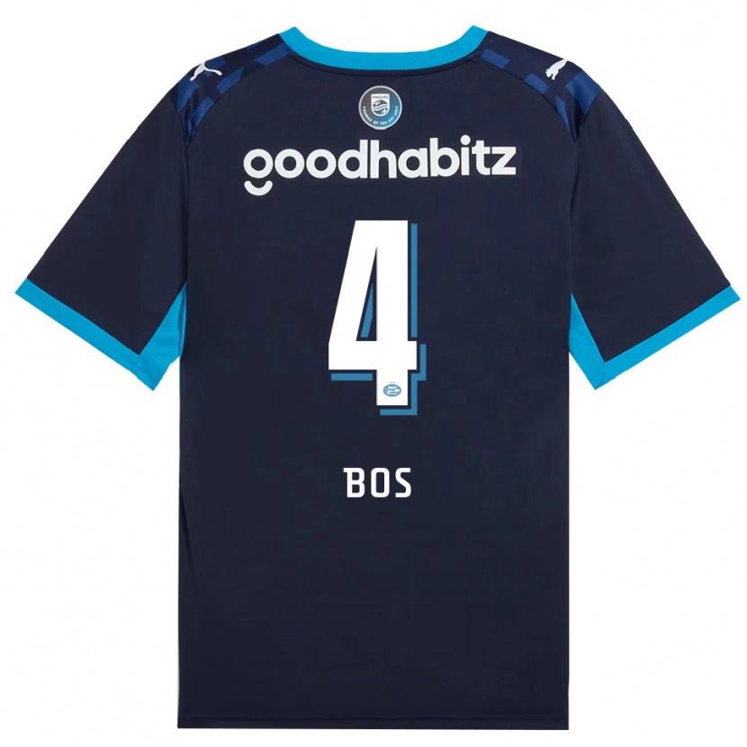 Danxen Damen Floris Bos #4 Himmelblau Königlichblau Ausweichtrikot Trikot 2026/27 T-Shirt
