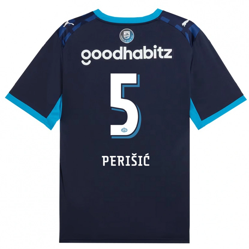 Danxen Damen Ivan Perišić #5 Himmelblau Königlichblau Ausweichtrikot Trikot 2026/27 T-Shirt