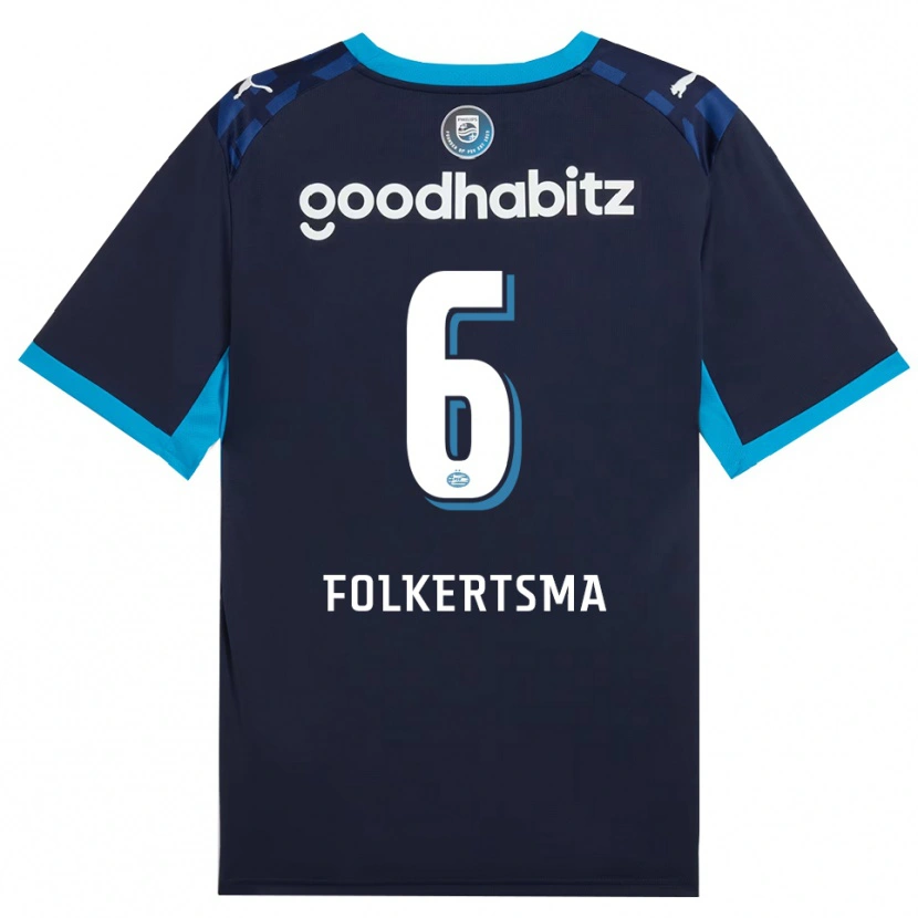 Danxen Damen Sisca Folkertsma #6 Himmelblau Königlichblau Ausweichtrikot Trikot 2026/27 T-Shirt