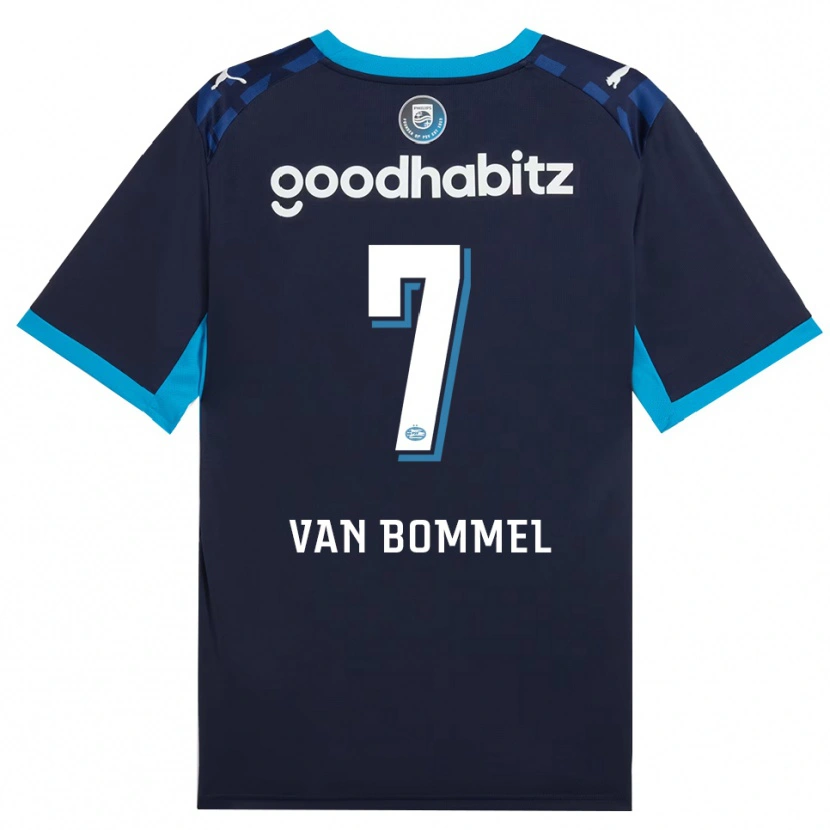 Danxen Damen Ruben Van Bommel #7 Himmelblau Königlichblau Ausweichtrikot Trikot 2026/27 T-Shirt