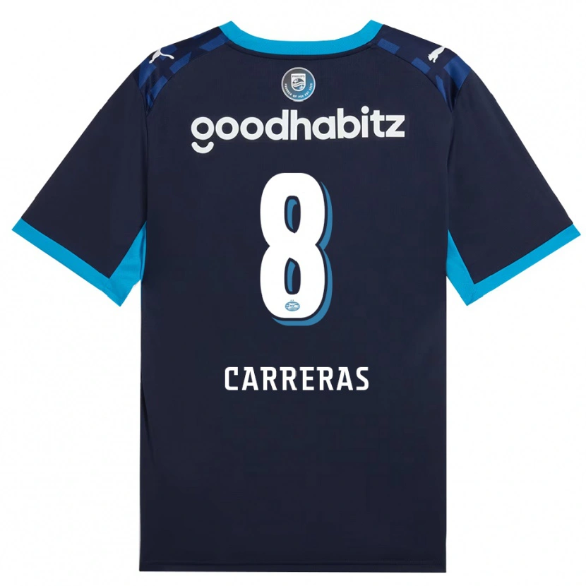 Danxen Damen Georgina Carreras #8 Himmelblau Königlichblau Ausweichtrikot Trikot 2026/27 T-Shirt