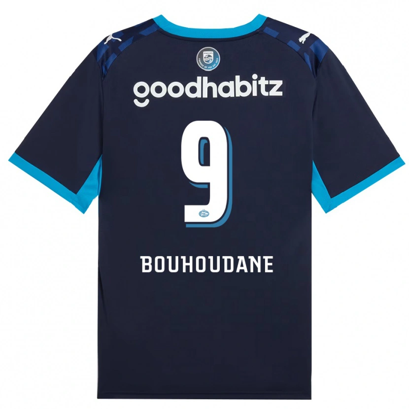 Danxen Damen Sami Bouhoudane #9 Himmelblau Königlichblau Ausweichtrikot Trikot 2026/27 T-Shirt