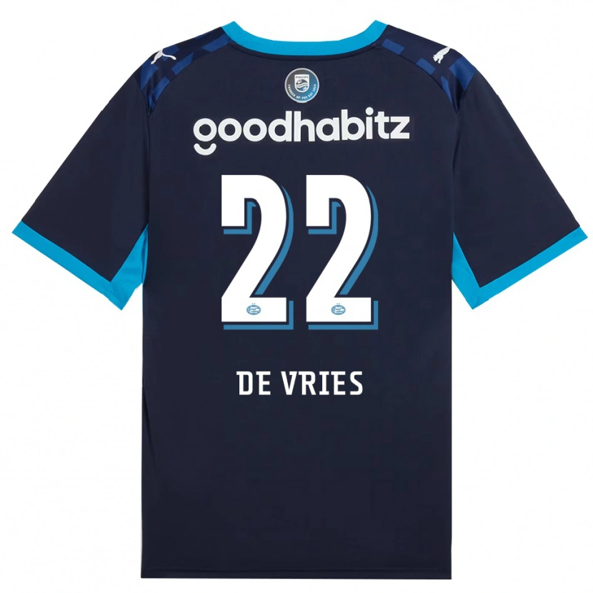 Danxen Damen Lyam De Vries #22 Himmelblau Königlichblau Ausweichtrikot Trikot 2026/27 T-Shirt