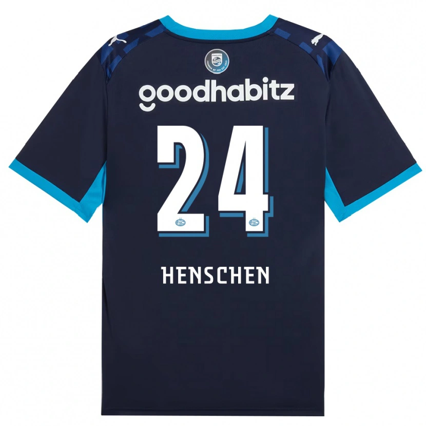 Danxen Damen Emmeke Henschen #24 Himmelblau Königlichblau Ausweichtrikot Trikot 2026/27 T-Shirt