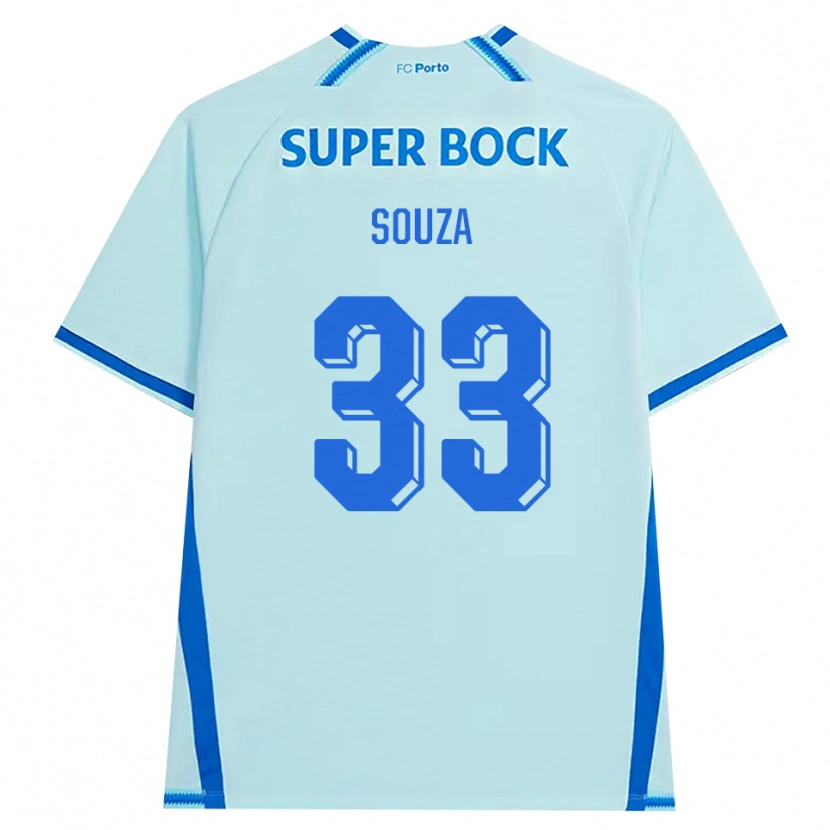 Danxen Damen João Victor De Souza Menezes #33 Hellcyan Blau Ausweichtrikot Trikot 2026/27 T-Shirt