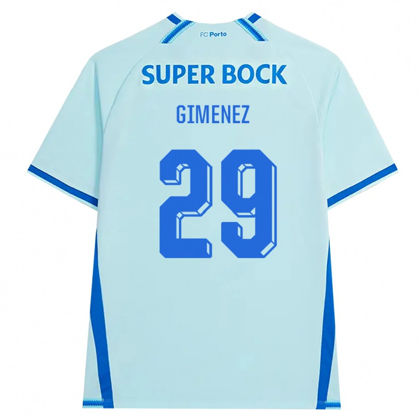 Danxen Damen Santiago Gimenez #29 Hellcyan Blau Ausweichtrikot Trikot 2026/27 T-Shirt