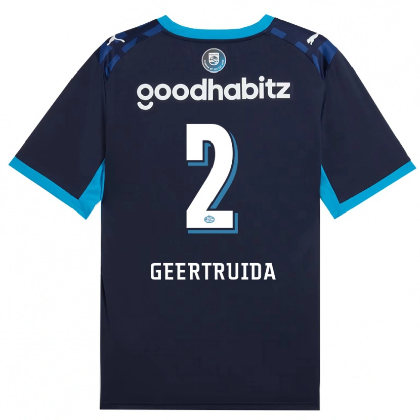 Danxen Damen Lutsharel Geertruida #2 Himmelblau Königlichblau Ausweichtrikot Trikot 2026/27 T-Shirt