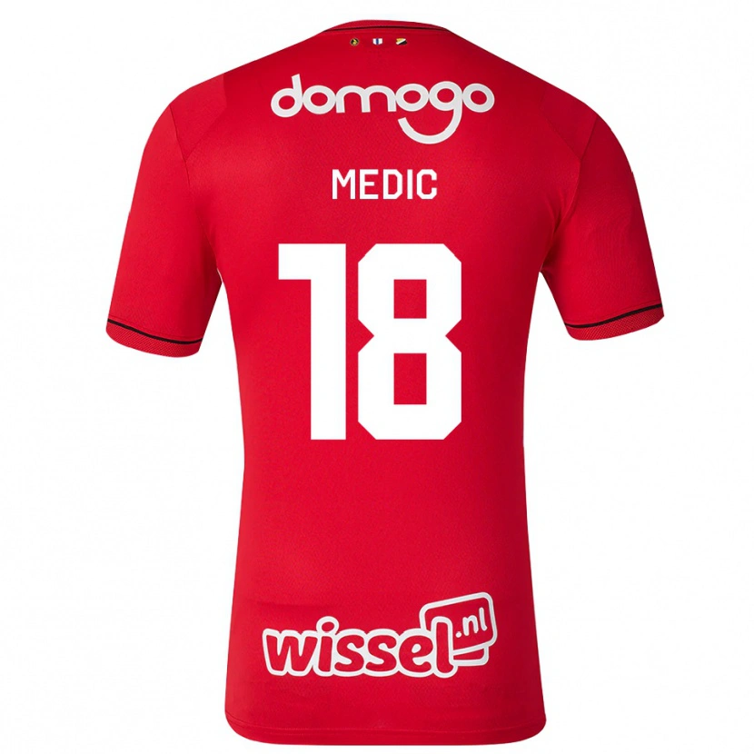 Danxen Damen Jakov Medic #18 Rot Weiß Schwarz Heimtrikot Trikot 2026/27 T-Shirt