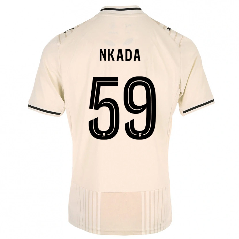 Danxen Damen Timothé Nkada #59 Altgold Schwarz Antikweiß Auswärtstrikot Trikot 2026/27 T-Shirt