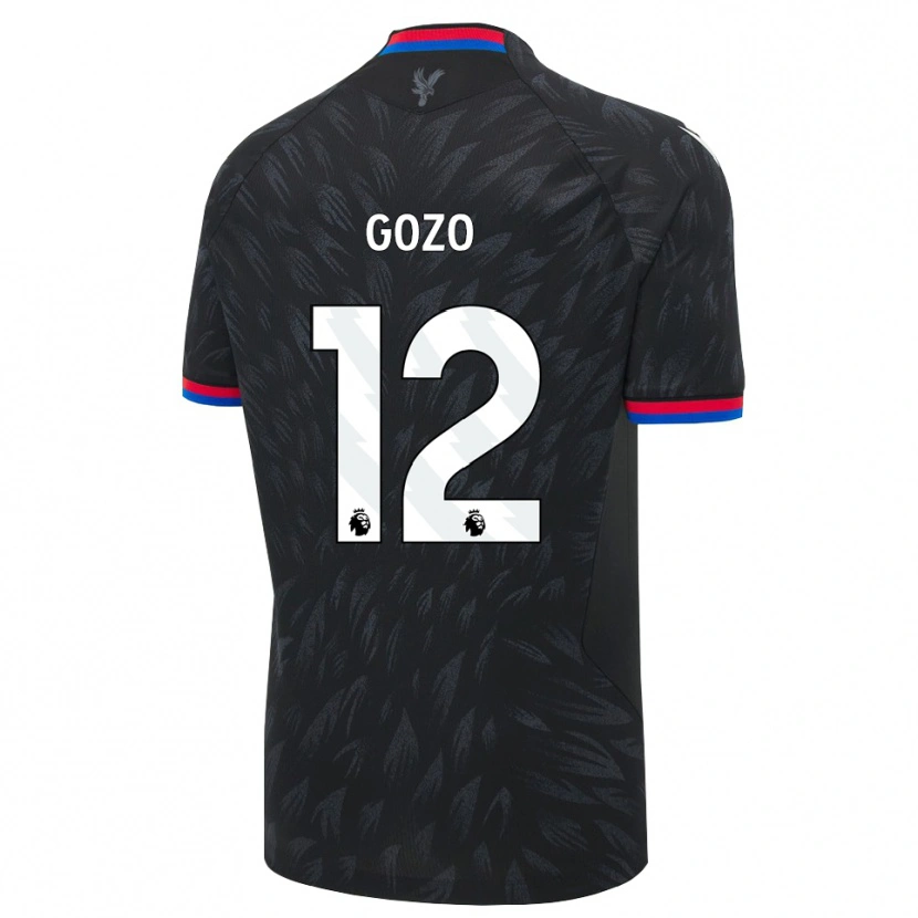 Danxen Kinder Zavier Gozo #12 Schwarz Blau Rot Auswärtstrikot Trikot 2026/27 T-Shirt